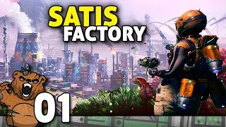 Finalmente O sonho de todo engenheiro  Satisfactory 01  Gameplay Português PTBR [upl. by Ailuj]