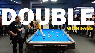 EFREN REYES amp SVB PLAY DOUBLES WITH FANS [upl. by Walczak]