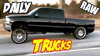 Squat Truck  Ep 14 Clapped Trucks For Daily Ride Squat and Lifted Trucks RAW [upl. by Llenra957]