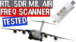 25 RTLSDR v3 Military Air band search in under 10 seconds Frequency Scanner SDR Sharp plugin test [upl. by Enomis409]