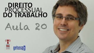 Aula 20  Direito Processual do Trabalho  Provas [upl. by Sonahpets]