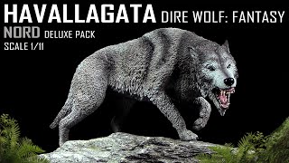 Rebor ™ Fantasy Dire Wolf  Schattenwolf  Schrecklicher Wolf  Havallagata  Nord  Unboxing [upl. by Rabbi432]