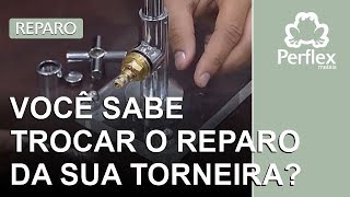 Perflex Explica Como trocar reparo da sua torneira [upl. by Snehpets]