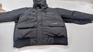 Canada goose down jacket Chilliwack Bomber close look perfect craft [upl. by Idnil]