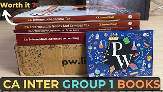 CA intermediate new syllabus Group 1 Books By physics wala unboxing  May 2024 [upl. by Procora]