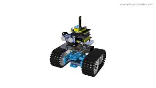 KS0071 KEYESTUDIO Mini Tank Robot （Installation）1 [upl. by Carrick]