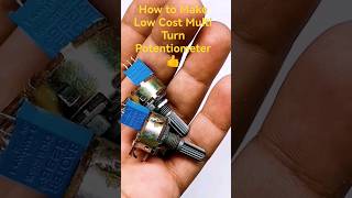 How To Make Low Cost Multi Turn Potentiometer  useful simple gadget THEKEPLERSTORE [upl. by Kellie]