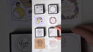 Infinite Stamps with Adorable Designs art stamps bulletjournal [upl. by Mordy]