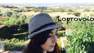 Cappello fedora alluncinetto  Crochet Fedora Hat [upl. by Eniarda235]