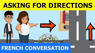 Asking for directions dialogue in French  Conversation in French with English subtitles  32 [upl. by Gualtiero]