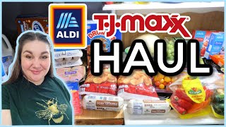 TJ MAXX amp ALDI HAUL  1Week Grocery Haul amp Meal Plan For A Family Of 4  August 2022 [upl. by Nwahsek]