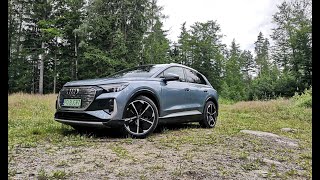 Audi Q4 etron  jeździmy SUVem premium na prąd [upl. by Adlesirg]