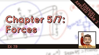 Forces 10 • Connected Particles Statics without Friction • Mech2 Ex7B • 🎲 [upl. by Sessylu]