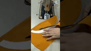 Perfect Flat Collar cutting and stitching  very easyshots [upl. by Ysor539]