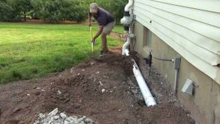 Basement Insulation  How To Install Drainage Pipe  DIY [upl. by Casaleggio]