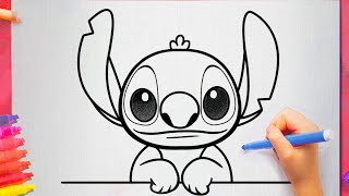 come disegnare stitch tutorial [upl. by Leatrice572]