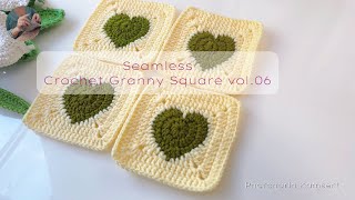 ไร้รอยต่อถักสี่เหลี่ยม แบบที่ 06 Seamless Crochet Granny Square vol06 [upl. by Avner612]