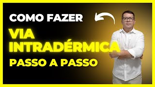 AULA 3  ADMINISTRAÇÃO DE MEDICAMENTO POR VIA INTRADÉRMICA enfermagem intradermico [upl. by Ahsyia]