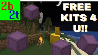 2b2t 5 Free Kits Spread Around Spawn For YOU Spreading The Love [upl. by Nylauqcaj]