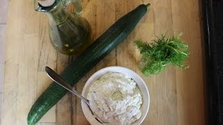 Greek Tzatziki Sauce Greek yogurt amp Cucumber Dip [upl. by Eirallam]