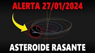 ASTEROIDE RECÉM DESCOBERTO VAI FAZER RASANTE COM A TERRA E COM A LUA NO SÁBADO 27012024 2024 BJ [upl. by Nodnarb]