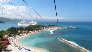 Labadee Haiti Dragons Breath Zip Line  Royal Caribbean  Navigator of the Seas [upl. by Helprin]