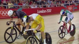 Mens Omnium  30km Points Race  London 2012 Olympics [upl. by Schaumberger]