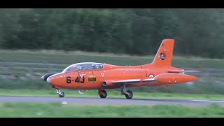 JET PLANE FOLLOWS PROPELLER PLANES IN FORMATION [upl. by Nanji783]