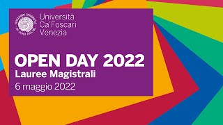 Open Day Ca Foscari lauree magistrali  Lingue e culture [upl. by Enitnelav]