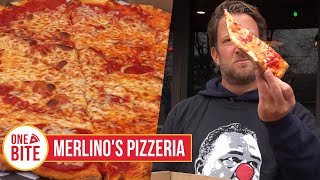 Barstool Pizza Review  Merlinos Pizzeria Cranston RI [upl. by Seltzer]