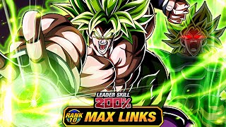 9TH ANNIVERSARY DOKKANFEST LR FULL POWER SSJ BROLY LEVEL 10 LINKS 100 DBZ Dokkan Battle [upl. by Euginom]