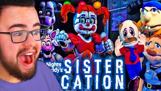 Reacting to Jeffy At Sister Location SML FNAF Movie [upl. by Ylsew453]