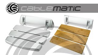 Asiento de ducha abatible Silla plegable  distribuido por CABLEMATIC ® [upl. by Arremat]