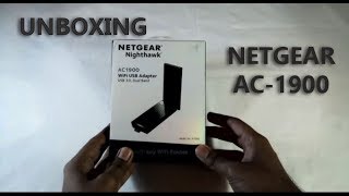 Netgear Nighthawk AC1900  High Speed Wifi Adapter  UNBOXING [upl. by Ecinreb693]