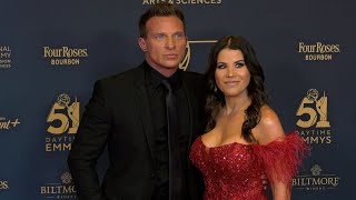 Steve Burton and Michelle Lundstrom 2024 Daytime Emmy Awards Red Carpet  General Hospital [upl. by Cinom]