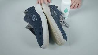 Running Shoe Cleaning with Liquiproof Premium Eco Cleaner  safe and natural cleaning power [upl. by Anoblav]