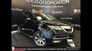 Used Black 2012 Acura MDX Elite Pkg Walkaround Review Hinton Alberta [upl. by Rab]