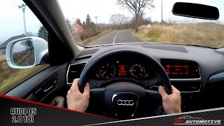 Audi Q5 20 TDI POV Test Drive  Acceleration 0130kmh [upl. by Neala24]