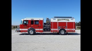 BRAIDWOOD FIRE PROTECTION DISTRICT  Side Control Pumper 2327 [upl. by Dalohcin409]