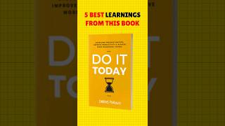 Do it Today  5 best learnings 📚 [upl. by Leinahtan]