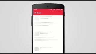Android Content Placeholder Animation using Facebook Shimmer Demo [upl. by Thelma]