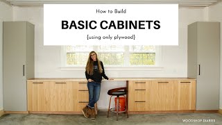 How to Build Basic CabinetsUsing ONLY PLYWOOD [upl. by Beitch]