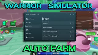 WORKING WARRIOR SIMULATOR SCRIPT  MOBILE amp PC  AUTO FARM  PASTEBIN [upl. by Mortimer]