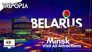 Belarus Minsk City Tour 4K All Top Places to Visit in Minsk Belarus [upl. by Enenej490]