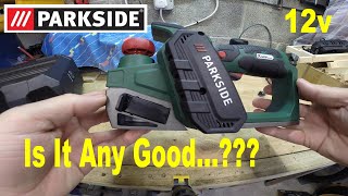 LidlParkside 12v Brushless Cordless Planer PHA 12 B2 Unboxing Review amp Test [upl. by Iggep466]