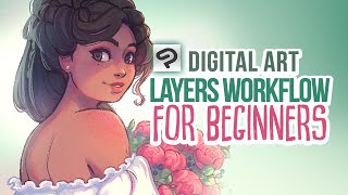 TUTORIAL LAYERS workflow in CLIP STUDIO PAINT for Beginners [upl. by Anawait]