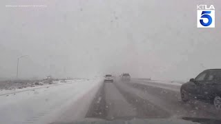 Near whiteout conditions on Vegas to LA freeway [upl. by Cid442]