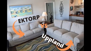 Ikea Ektorp and Uppland sofa comparison [upl. by Ronyar]