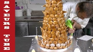 How to make Croque en bouche Wedding cake with The French Baker TV Julien from Saveurs [upl. by Aizan]