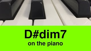 Ddim7 Do7 on Piano [upl. by Nessi]